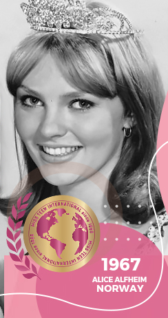 Alice Alfeim Miss Teen International 1967